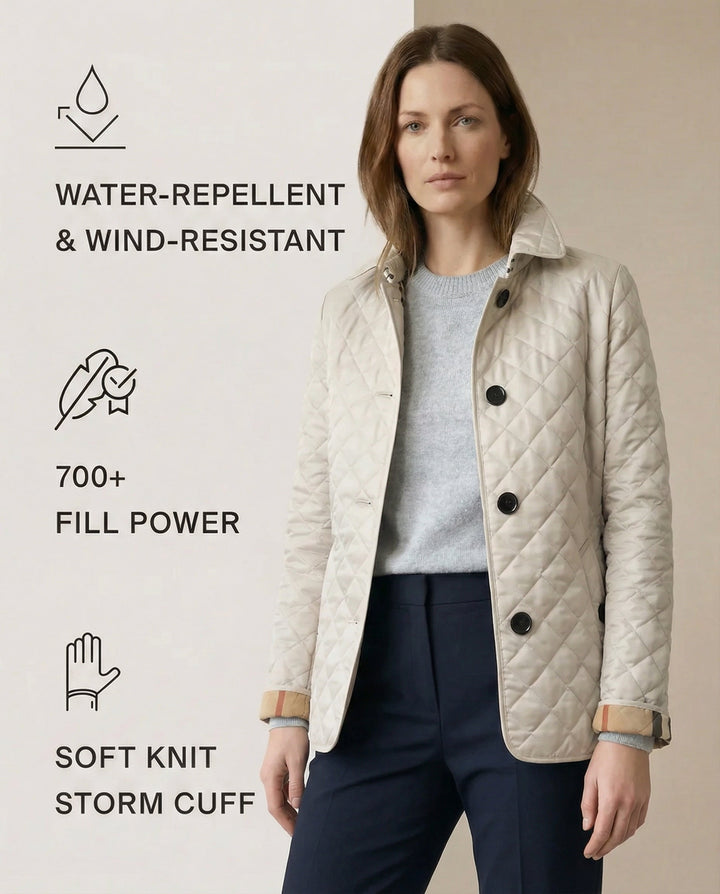 BIANCE | Quilted Button-Up Jacket