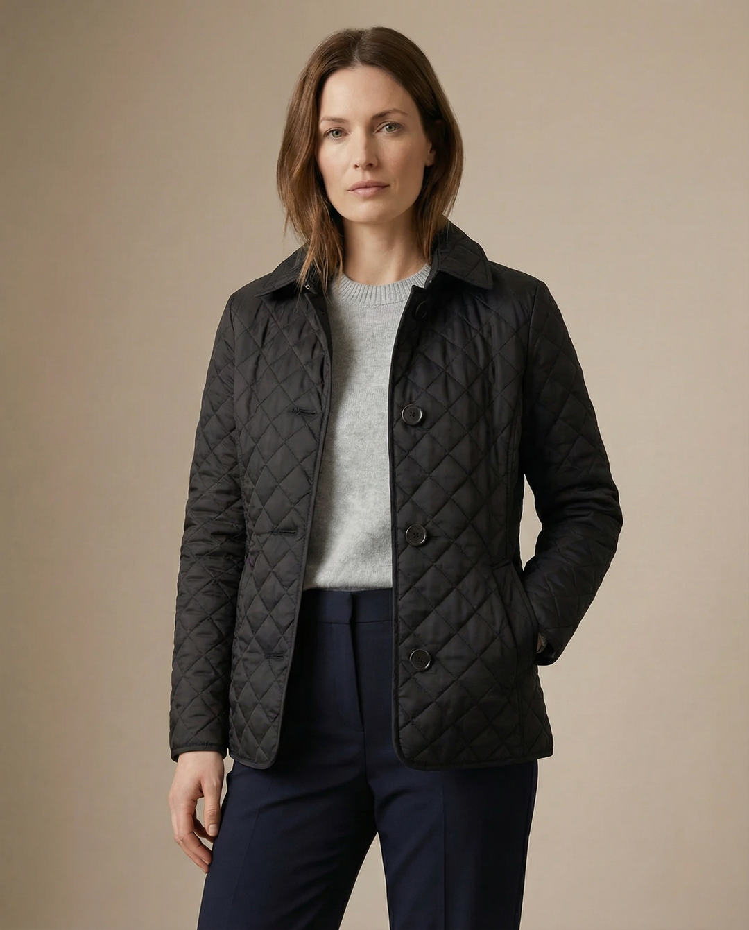 BIANCE | Quilted Button-Up Jacket