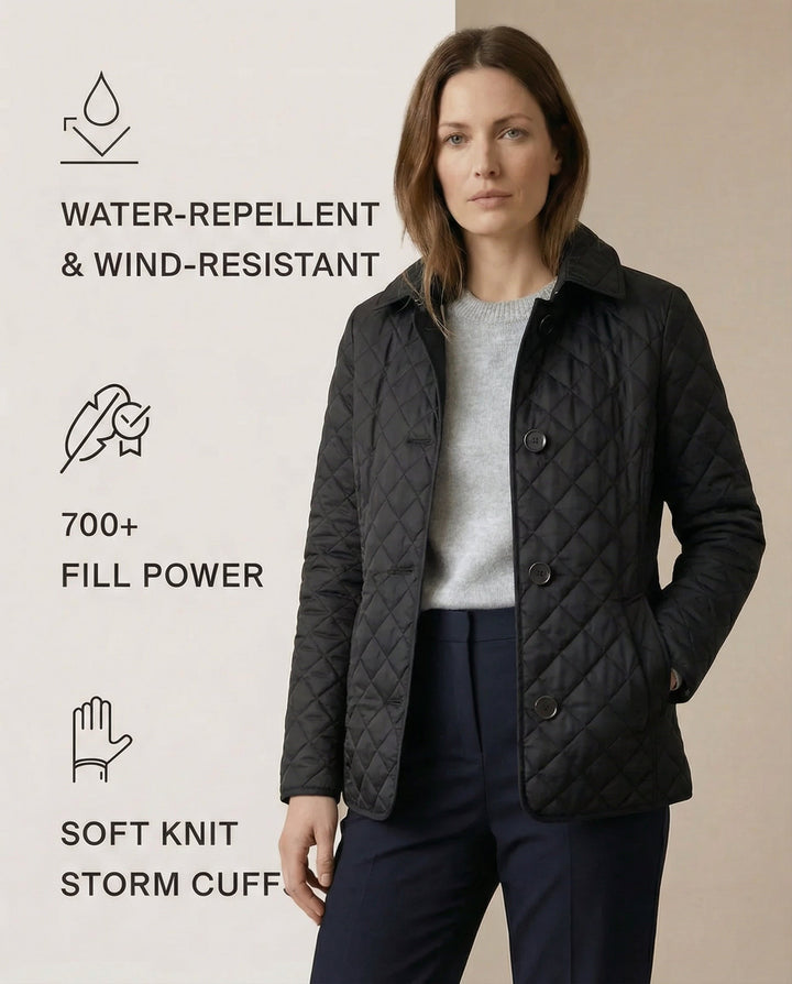 BIANCE | Quilted Button-Up Jacket