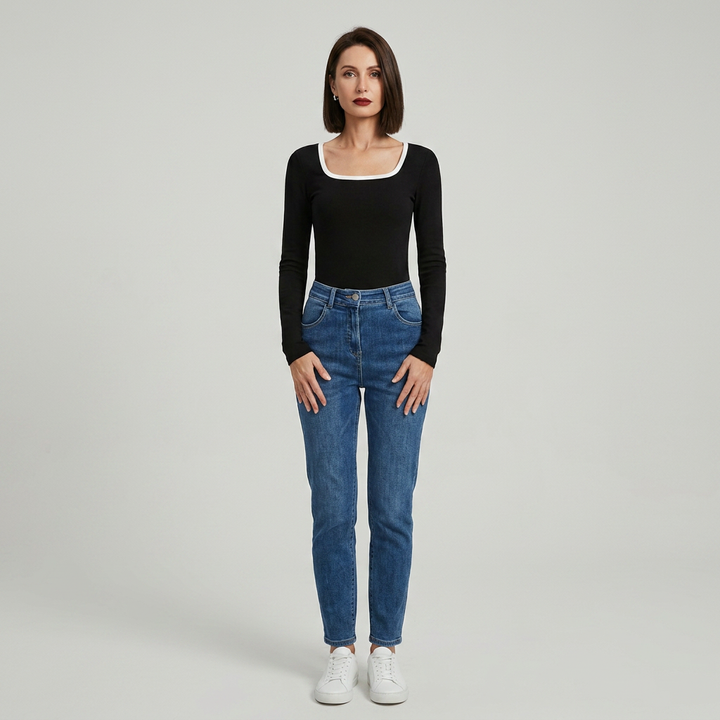 ELOUISE | French Long Sleeve Flow Top
