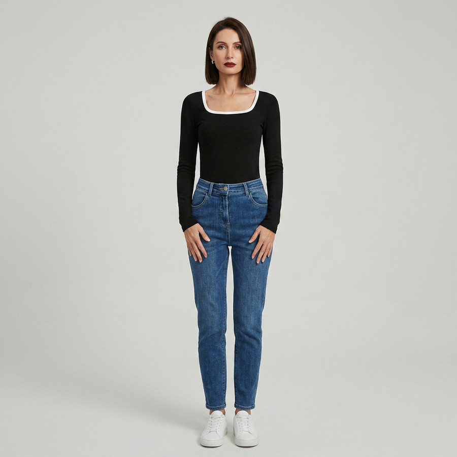 ELOUISE | French Long Sleeve Flow Top