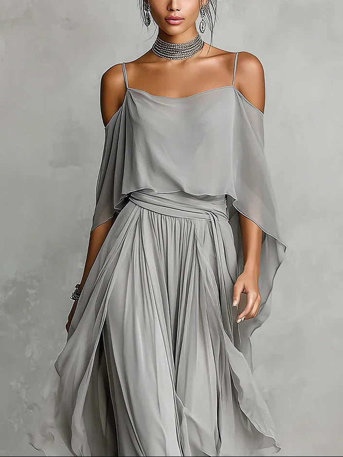 DHELIA | Off-Shoulder Two-Piece Set