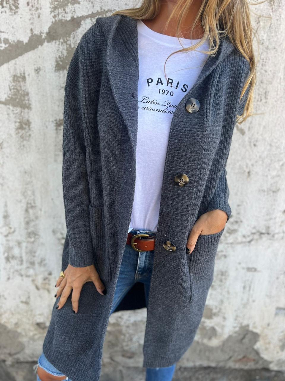 VERONICA | Chic Long Knit Cardigan