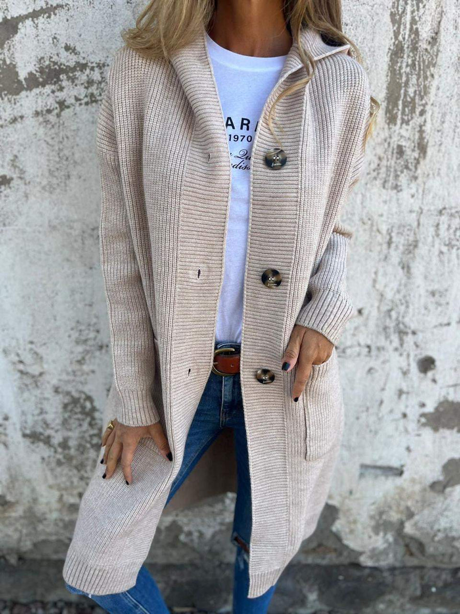 VERONICA | Chic Long Knit Cardigan