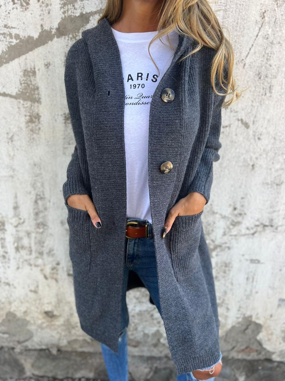 VERONICA | Chic Long Knit Cardigan