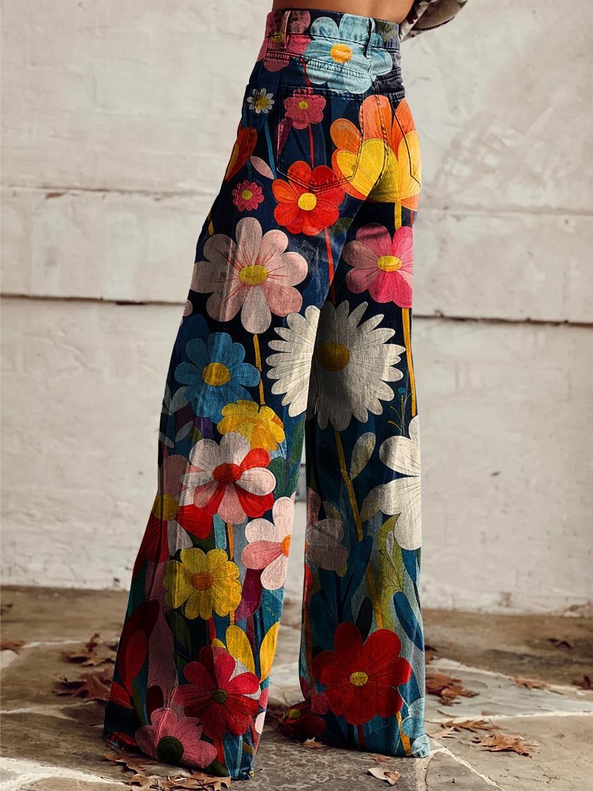 LÉNA | Wide Floral Pants