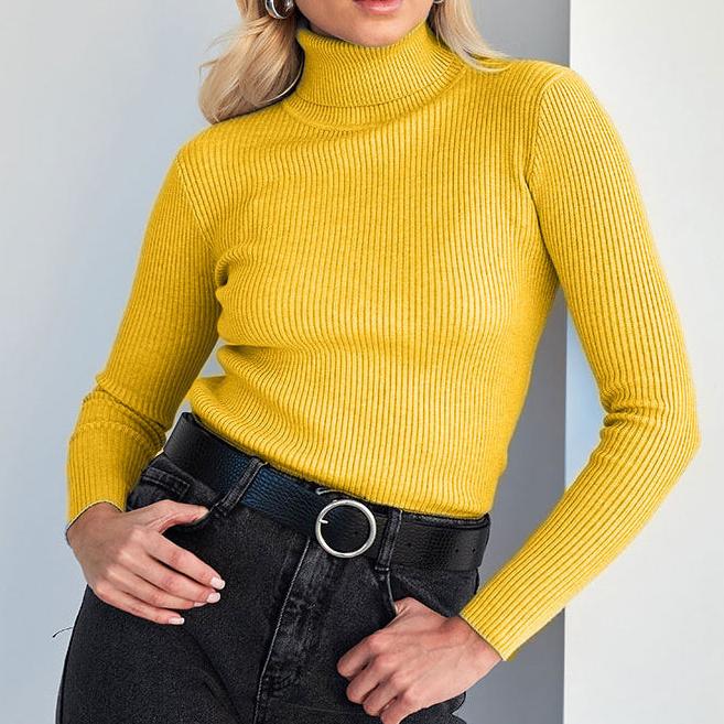 MAEVA | Ribbed Turtleneck Sweater