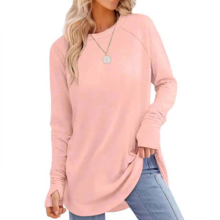 CORINNE | Relaxed Thumb Hole Tunic Top
