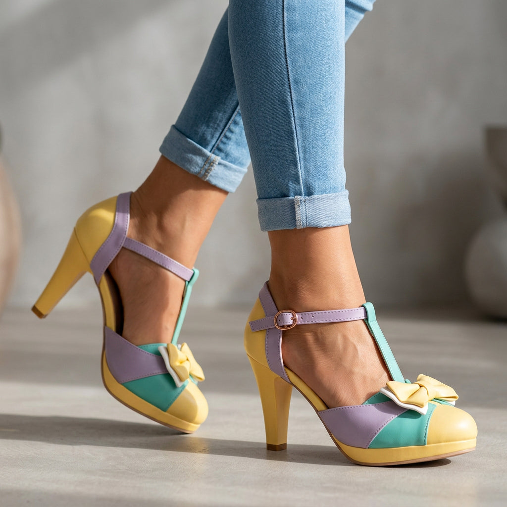 LEYLAH | Bow Tie Heels