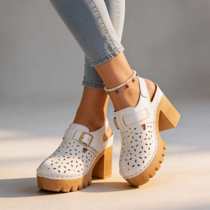MELIA | Platform Buckle Clogs