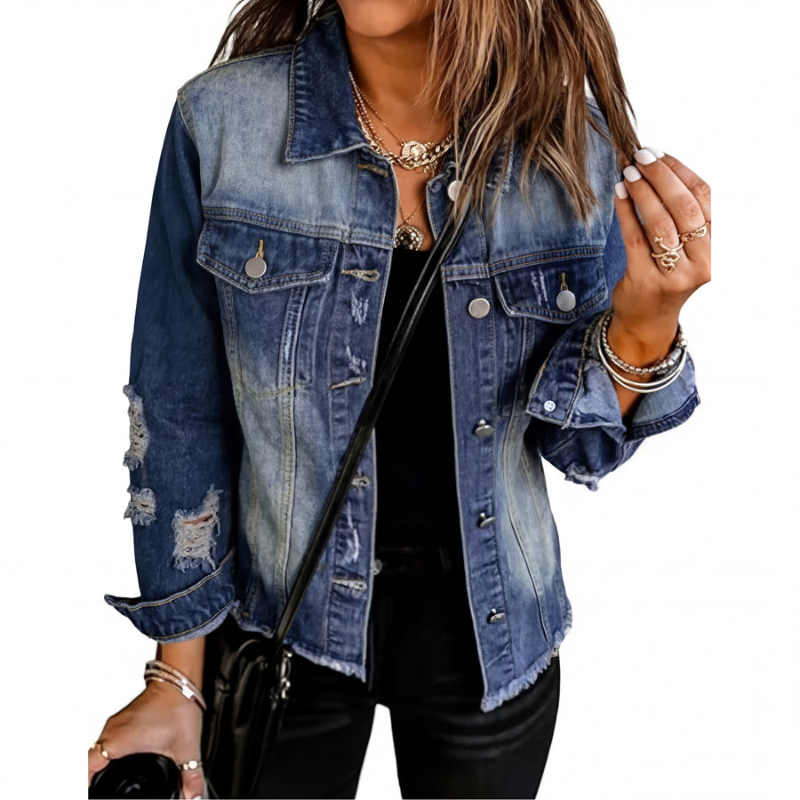 CHARLIE | Distressed Boyfriend Jacket