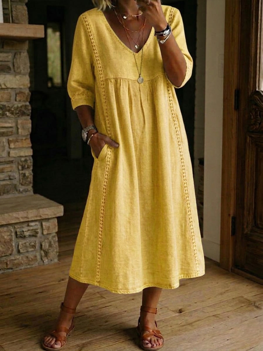 VIRELLA | Loose Dress with Lace Details
