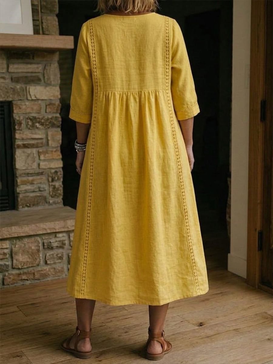 VIRELLA | Loose Dress with Lace Details