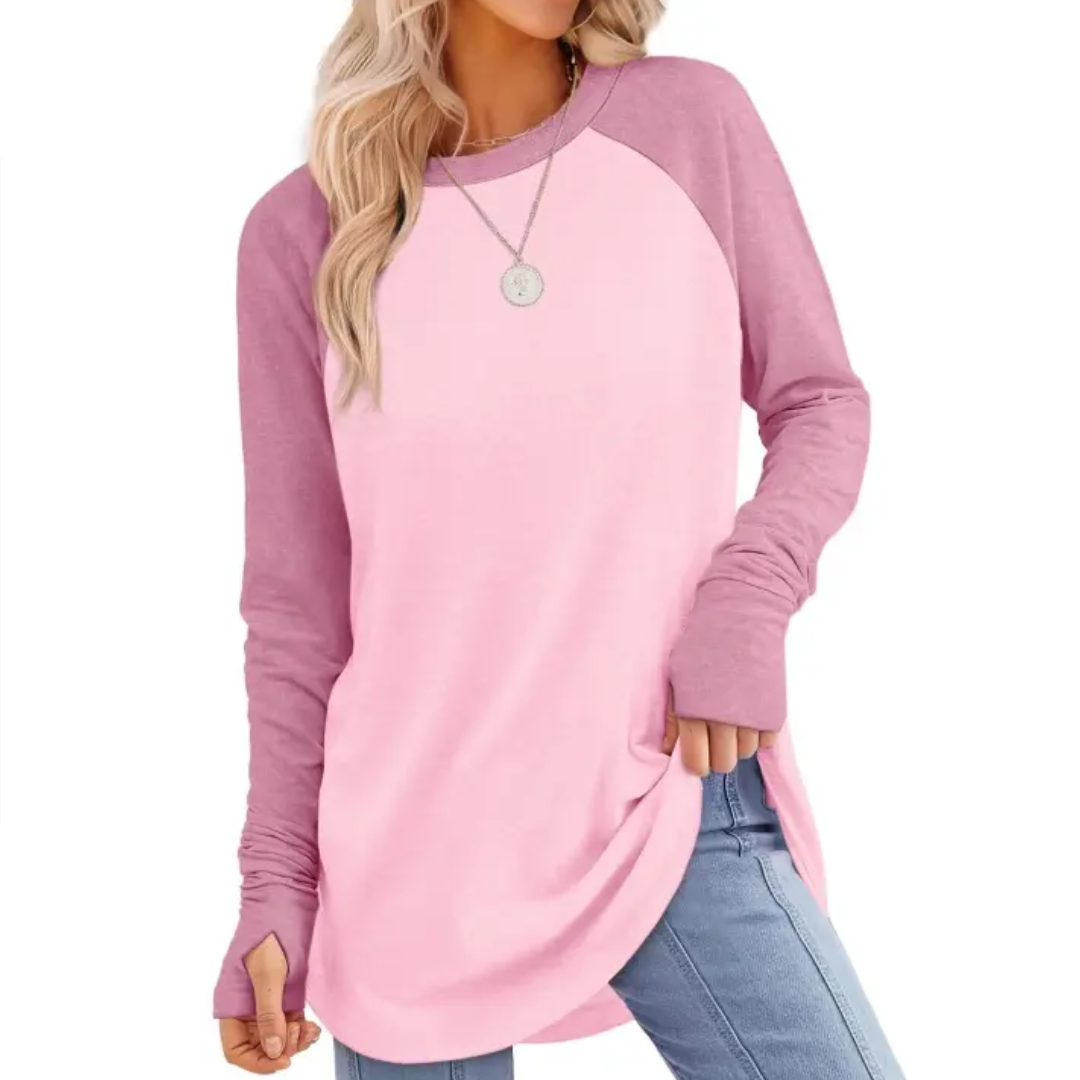 CORINNE | Relaxed Thumb Hole Tunic Top