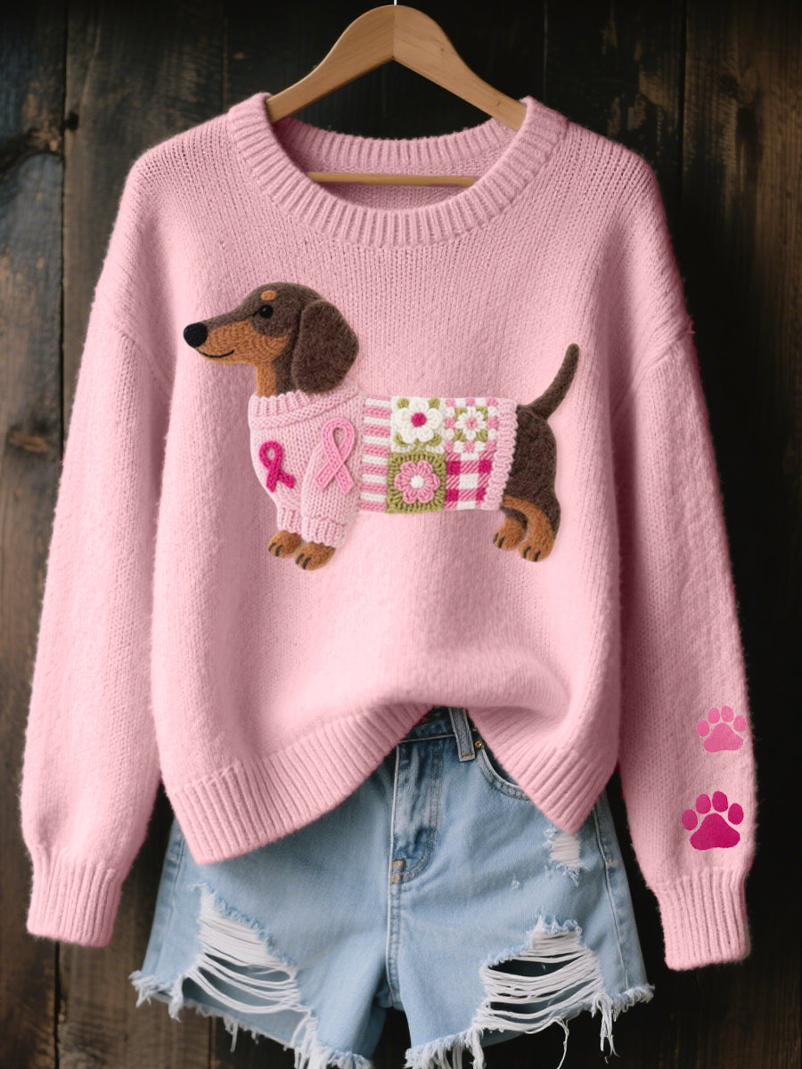 SANDRA | Dachshund Knit Sweater