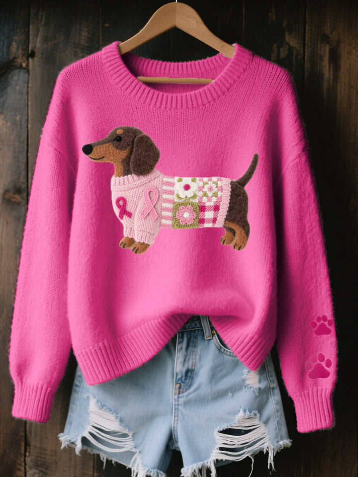 SANDRA | Dachshund Knit Sweater