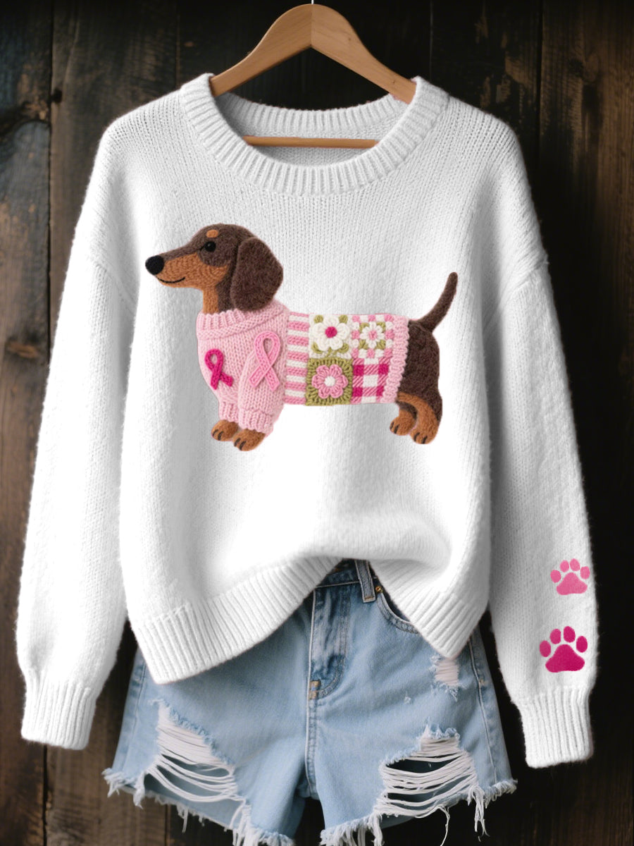 SANDRA | Dachshund Knit Sweater