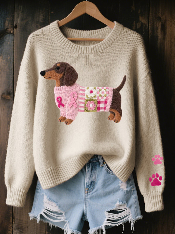 SANDRA | Dachshund Knit Sweater