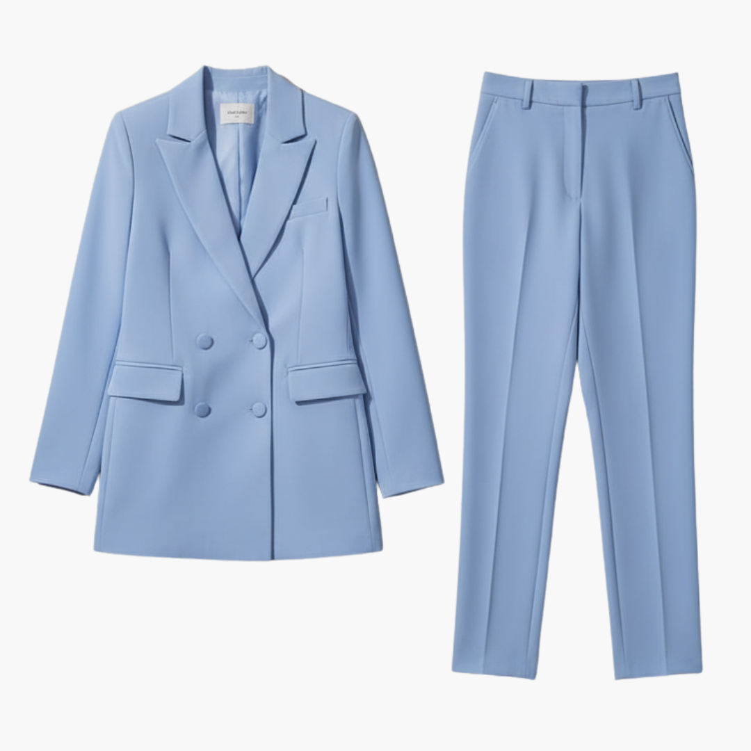 VIOLA | Women's Blazer Suit Set Double Breasted