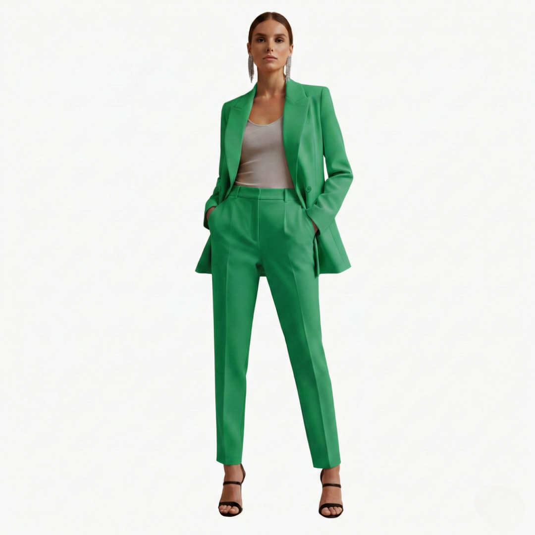 VIOLA | Women's Blazer Suit Set Double Breasted