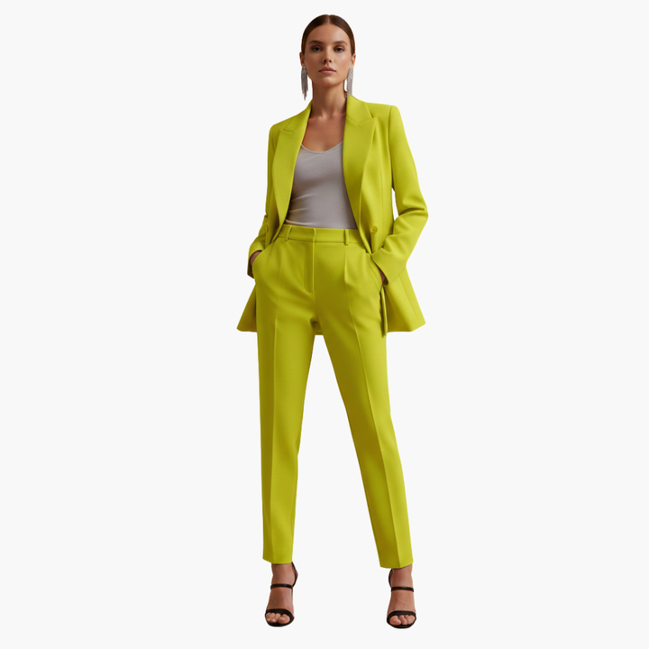VIOLA | Women's Blazer Suit Set Double Breasted