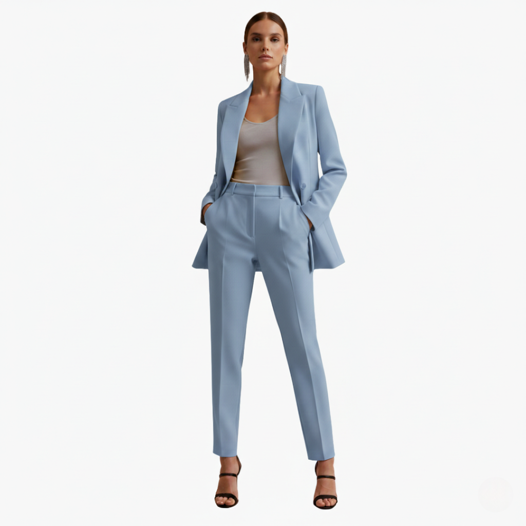VIOLA | Women's Blazer Suit Set Double Breasted