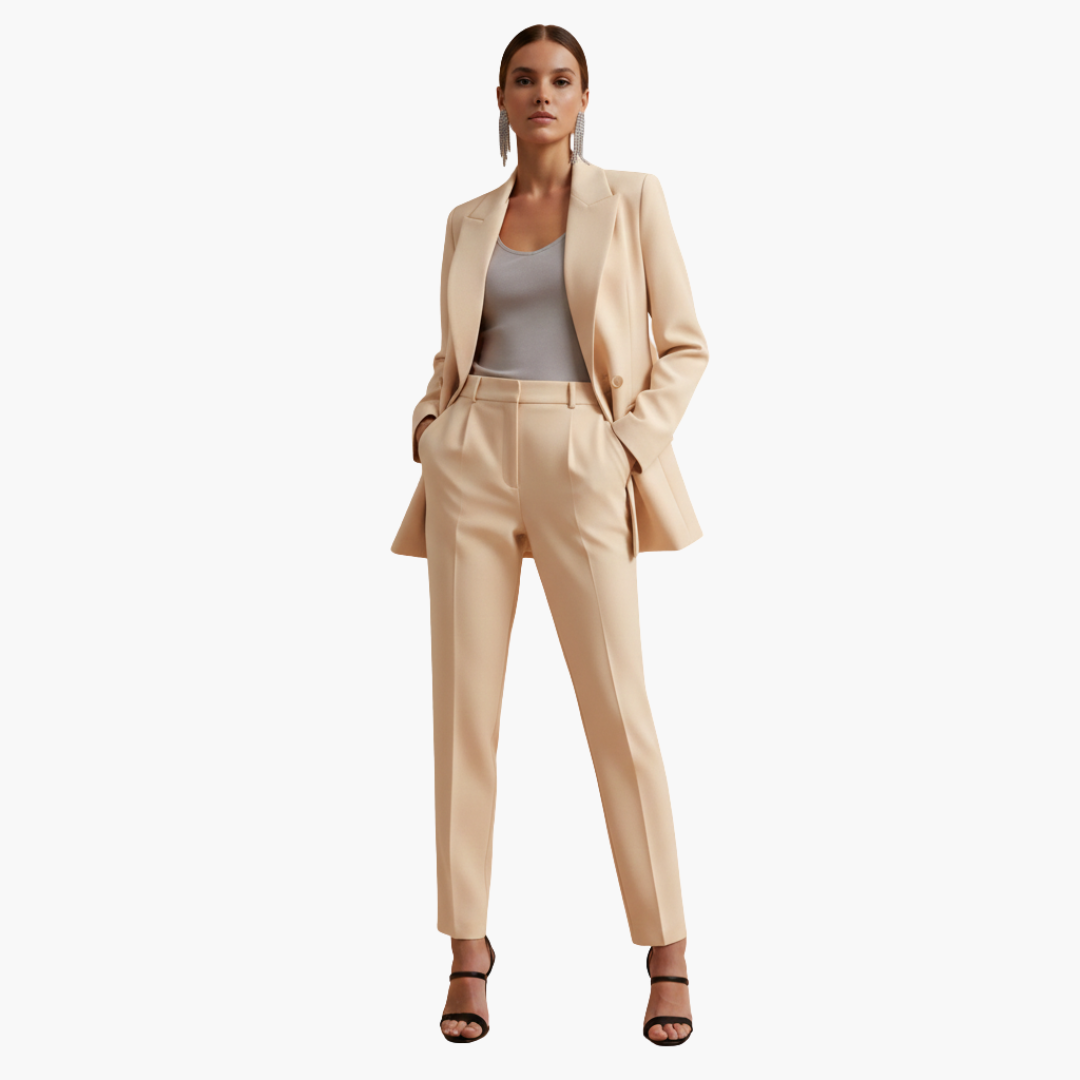 VIOLA | Women's Blazer Suit Set Double Breasted
