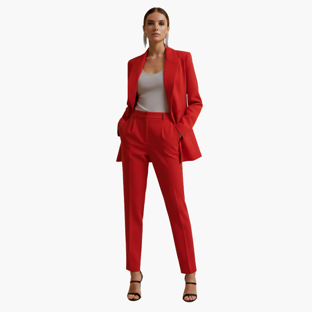 VIOLA | Women's Blazer Suit Set Double Breasted