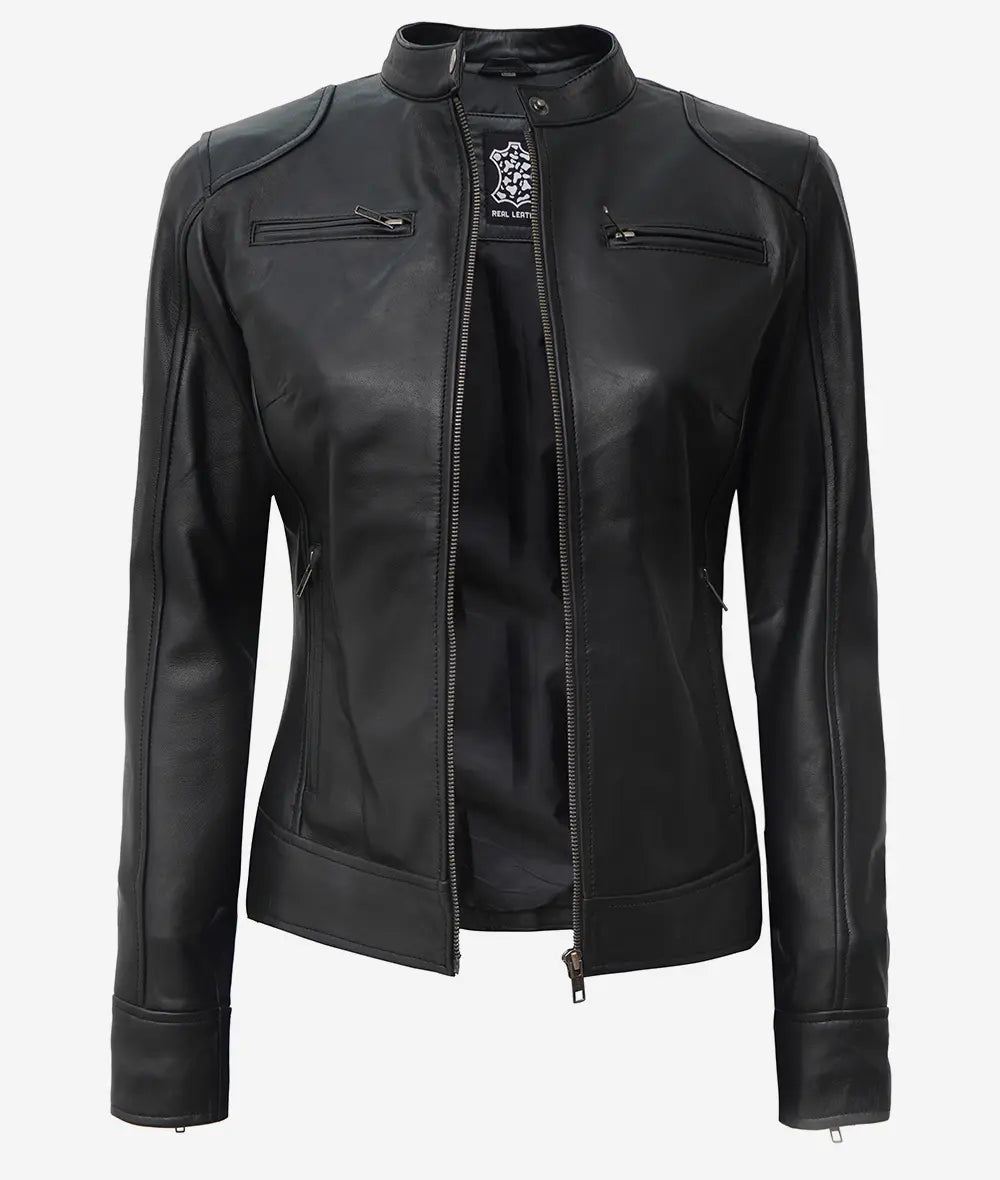 CAMELIA | Black Biker Style Jacket