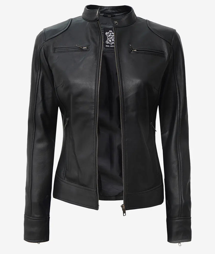 CAMELIA | Black Biker Style Jacket