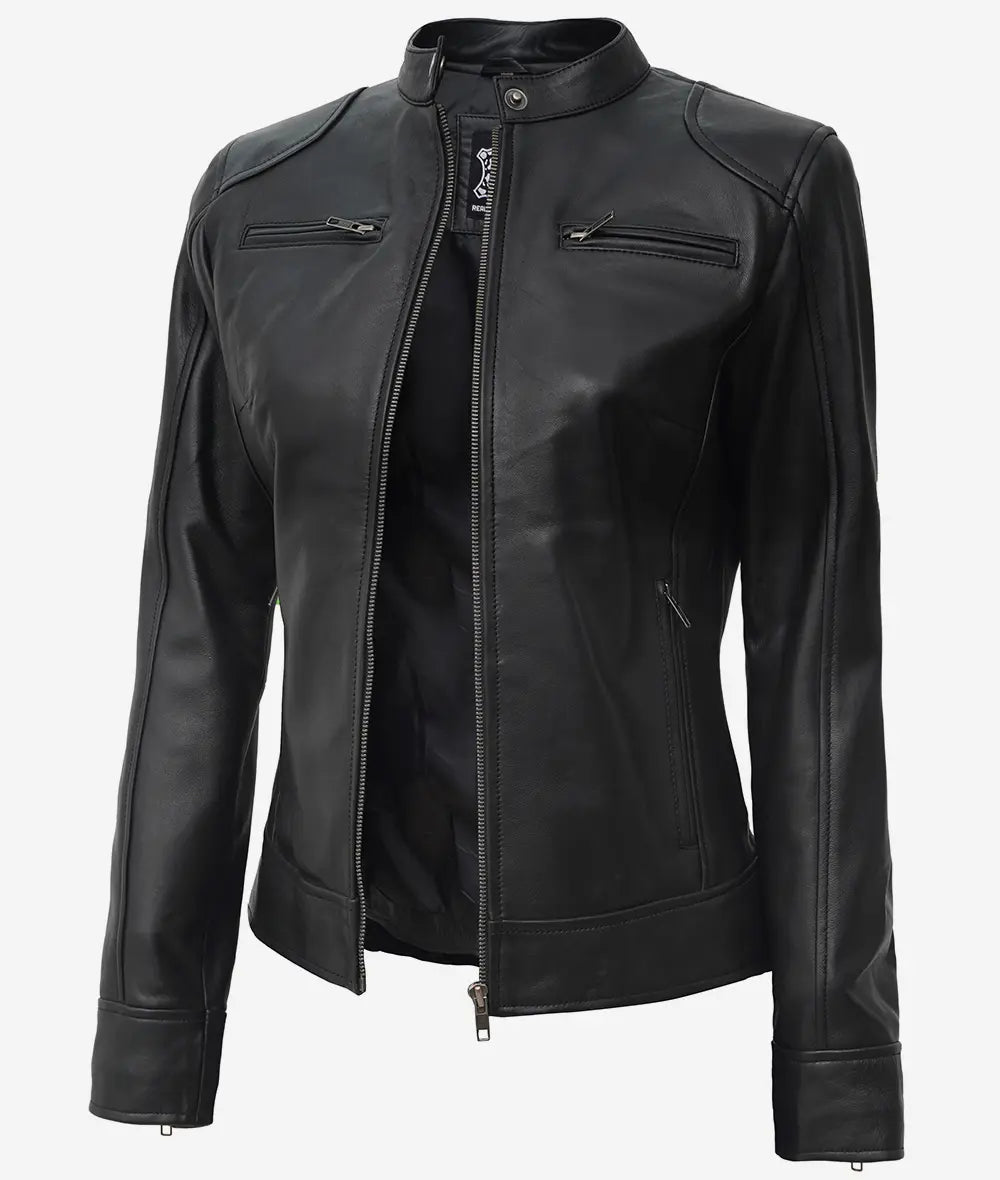 CAMELIA | Black Biker Style Jacket