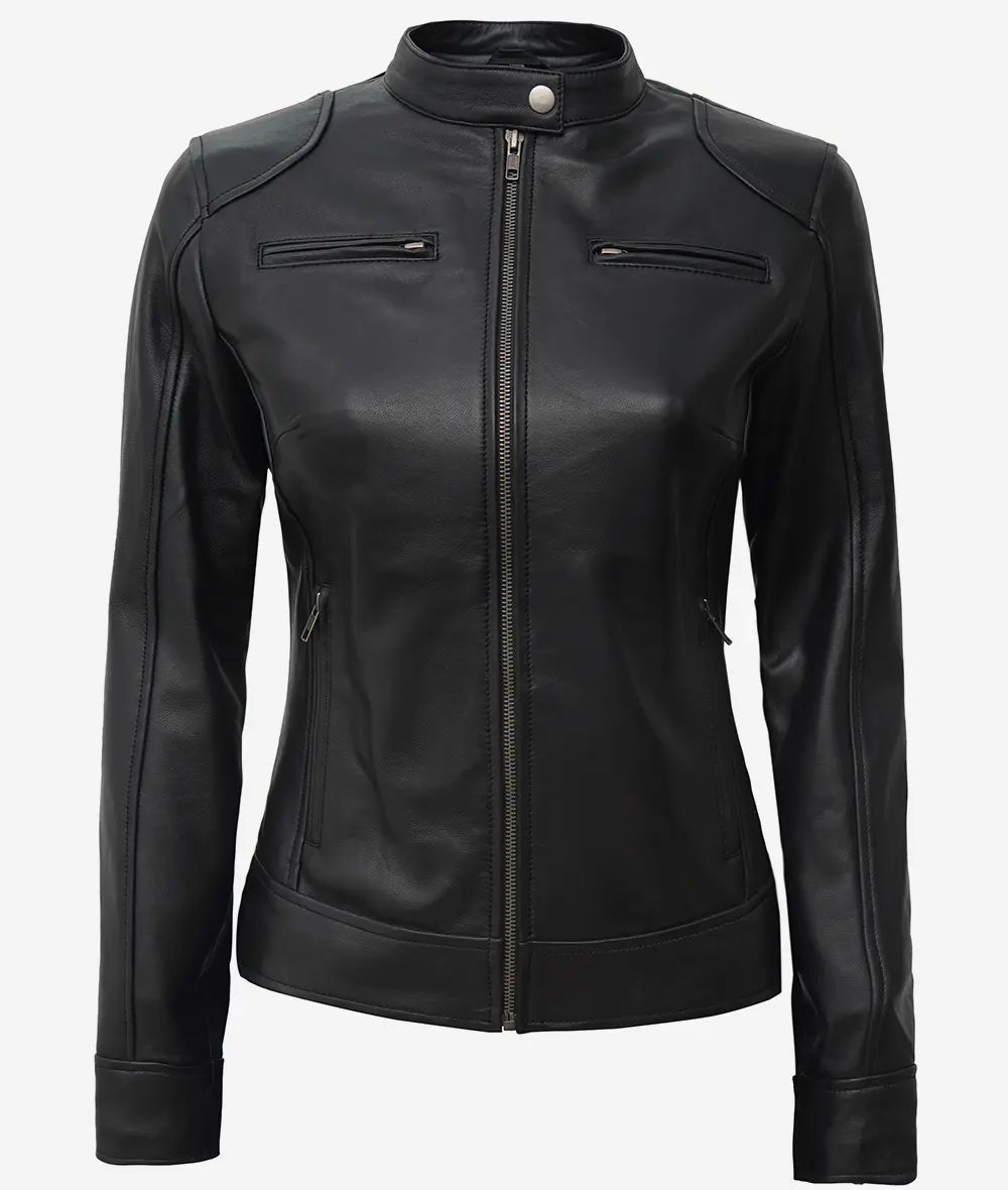 CAMELIA | Black Biker Style Jacket
