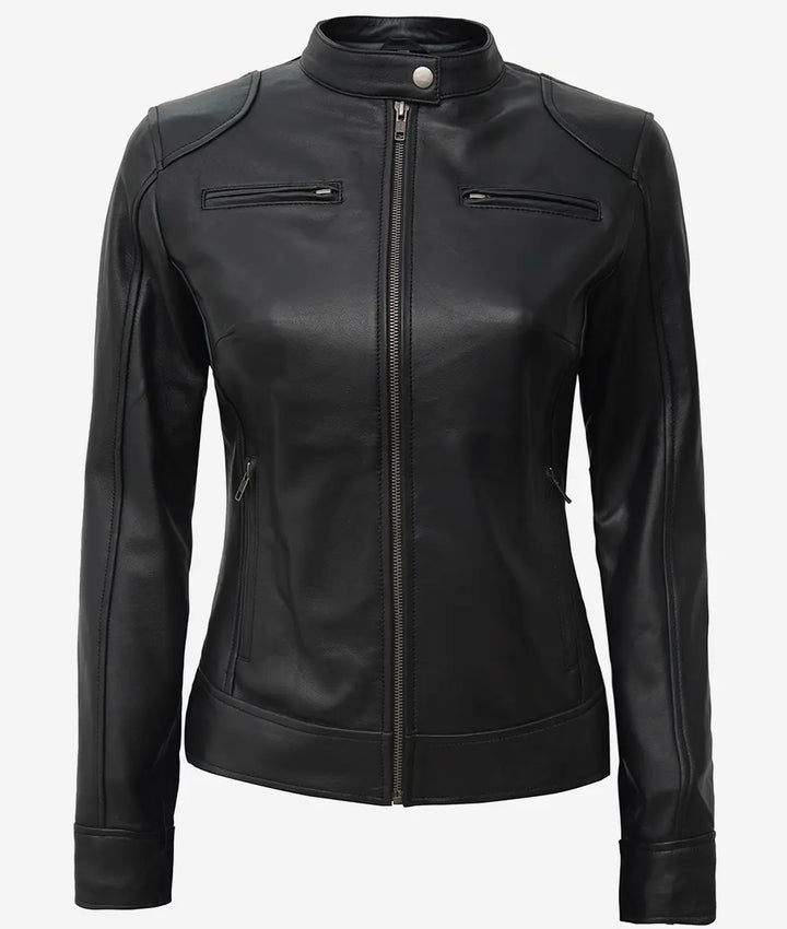 CAMELIA | Black Biker Style Jacket