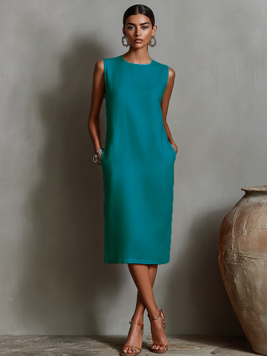 MAUREEN | Midi Dress with Pockets